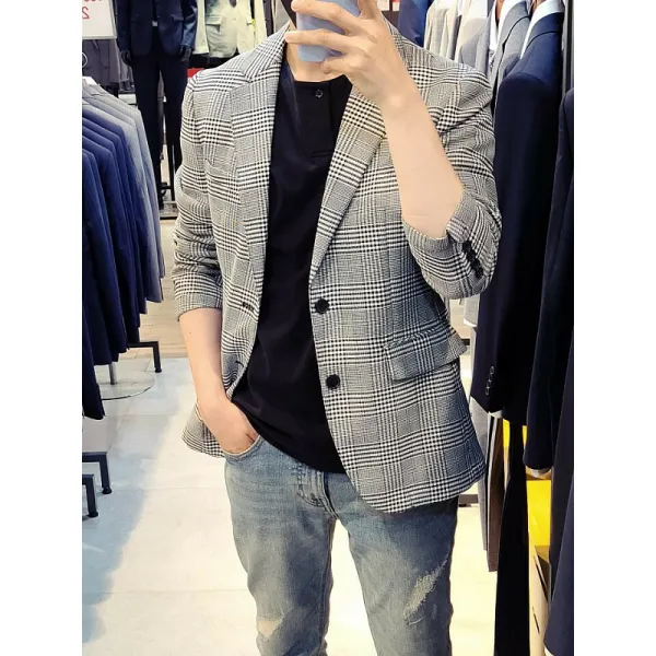 트루젠 트루젠 체크패턴 V종강 캐주얼 자켓 00AOS2OJK44350412-1 (P001076657)
