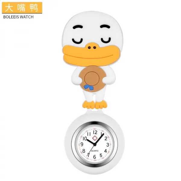 정항 Zgo 간호사 흉부위 오회중시계 여성 큐트 올드스쿨 신축가능 Dora A몽괘 본상품 큰부리오리