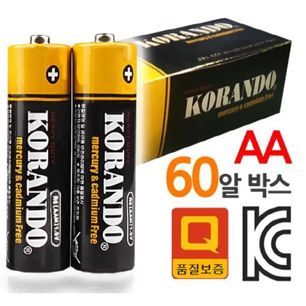 상전전기 코란도 AA건전지 60알박스 LR6 밧데리, 본상품선택 1개