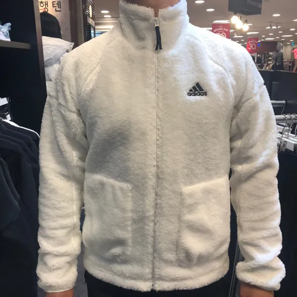 아디다스 매장정품 집업 Sherpa Fleece Fr5283
