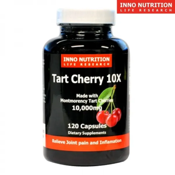 이노뉴트리션 캐나다 100% 천연 10배 고농축 몽모랑시 타트 체리 120정 10000mg 수면유도 염증개선 통풍예방, 1병, 120정 (2개월분)