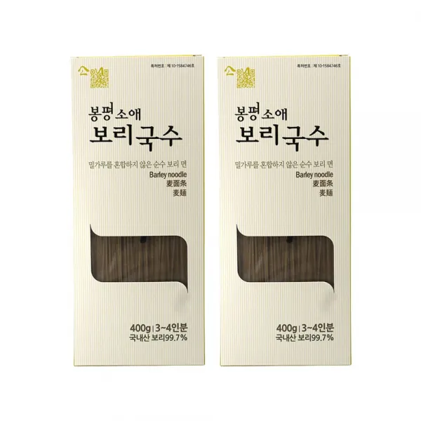 100% 봉평 소애 보리국수 400g 2개, 보리국수 2개