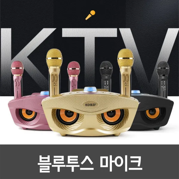 블루투스 마이크 가정용 노래방 무선 스피커 선택 1 Sdrd블랙ⓛcbg00767.01