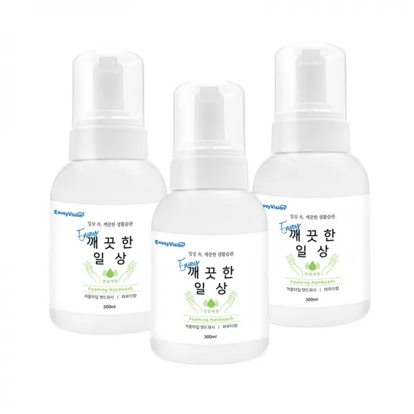 물빛비누 거품 핸드워시 300ml 본품 자몽향, 3개