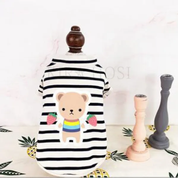 kirahosi 해달 5 여름 강아지옷 원피스 강아지 실내복 캐주얼 잠옷 322 CHpu6rc, 사진색2#(1快)