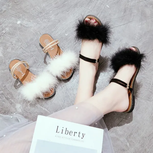 인베스트 털 샌들 여성 2019 여름 신어 신어 신어보시넷 레드 선녀 패션 슬리퍼