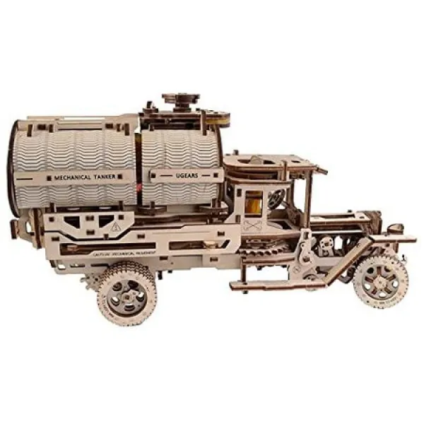 유조선이 장착 된 UGEARS 트럭 기계식 목재 모델 3D 퍼즐 조립 세트 PROD14870002225, 상세 설명 참조0, 상세 설명 참조0