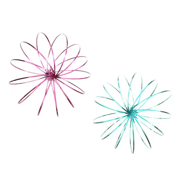 Fwt 2 Pc 마술 3d 방적공 팔 동적 인 Fidget 팔찌 교류 반지 장난감 As Described