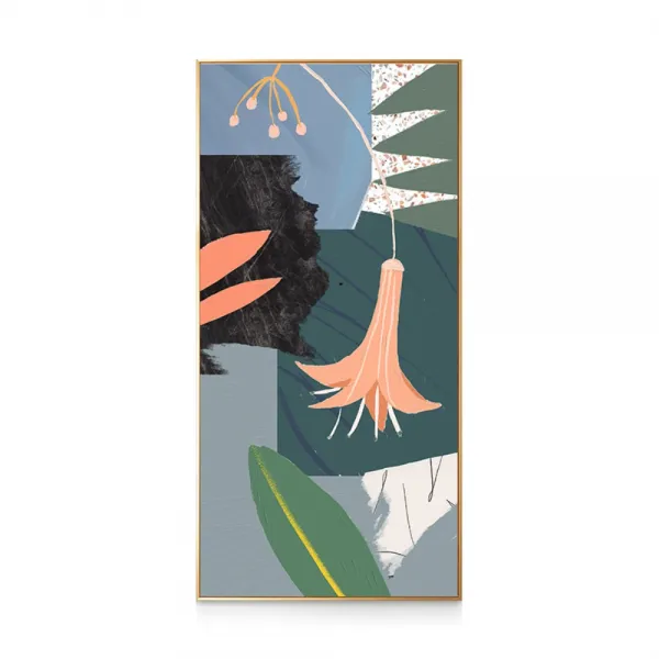 추상 아트프린팅 팝아트 카페 액자 인테리어 캔버스 복도 현관 대형 세로 그림, 질감금알루미늄합금