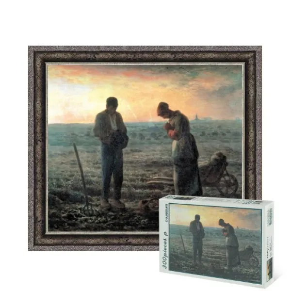 퍼즐피플 명화 직소퍼즐, 만종 300P 액자포함(엔틱실버), 300p
