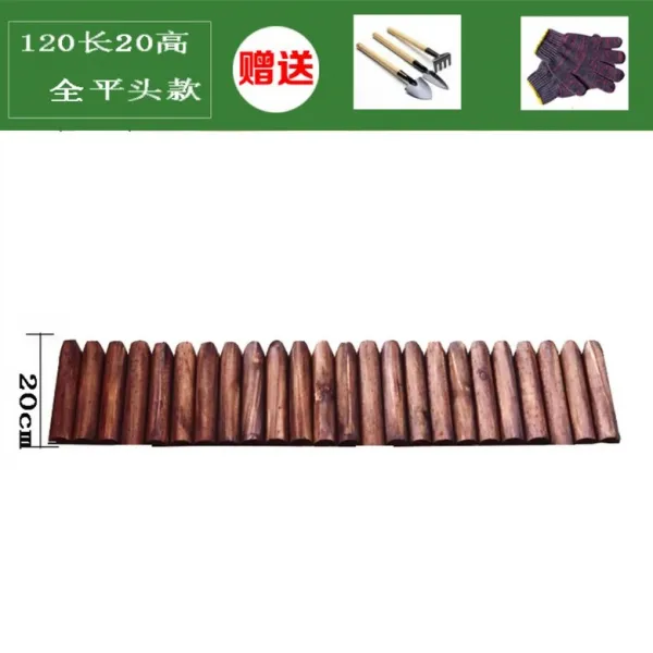 실외 전원 방부목재 울타리 정원데코 보호난간 장식꽃 P