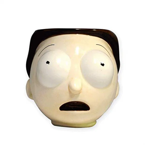 Officially Licensed 20-Ounce Ceramic Morty Head Mug From Rick and Morty 릭 (Rick)과 모티 (Morty)의 공식적으로, 1
