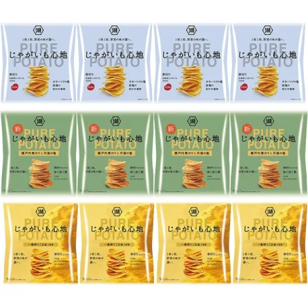 【Amazon.co.jp 한정】 고이케야 감자 느낌 3종 모둠 【AW】 총 12봉입 1세트, One Color_One Size, One Color_One Size, One Color_One Size