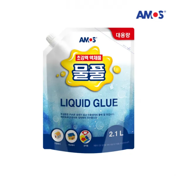 예스통상 컬러액체 슬라임, 아모스 대용량 물풀 2100ml, 1개