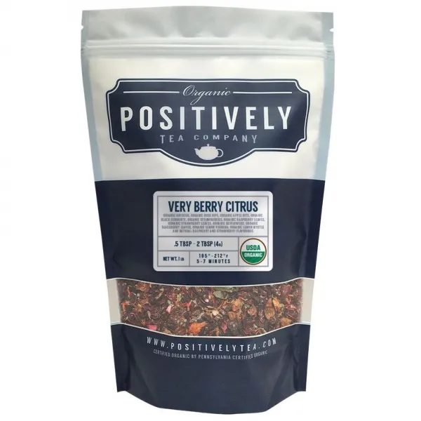 [미국직구]Organic Positively Tea Company 바 티 사 유기농 아주 베리 감귤류 허브 티 루스 리프 USDA 유기농 1lb팩, 선택, 상세설명참조
