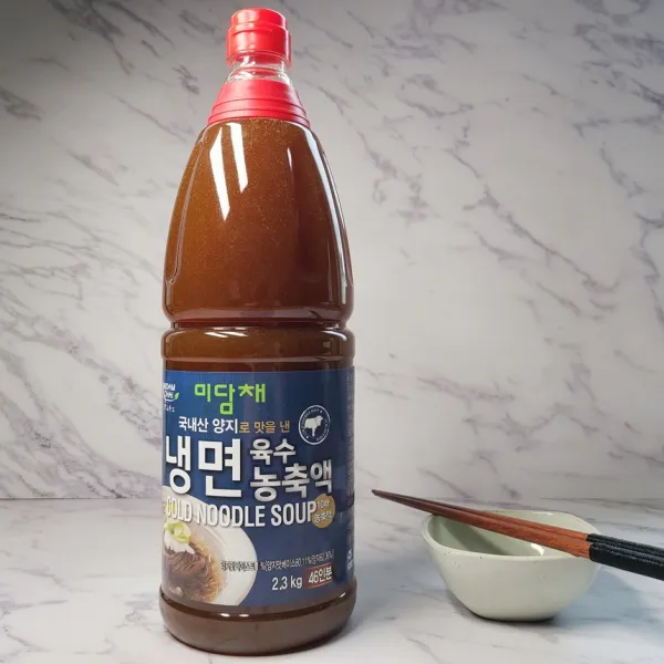 미담채 냉면육수농축액 2.3kg 46인분 막국수 김치말이국수 오이냉국 묵사발 열무국수 물회 초계탕용 식자재 업소용