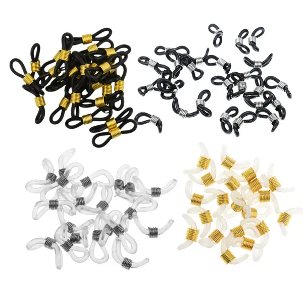 Stk90pcs 고무 끝은 안경알 체인에 대한 리테이너 커넥터 홀더 Diy 결과