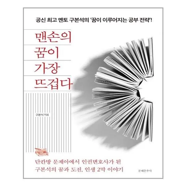 아이와함께 맨손의 꿈이 가장 뜨겁다 문예춘추사 추천도서, 단일상품