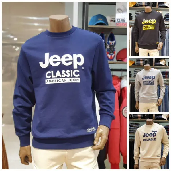 [현대백화점][지프 Jeep] 남여공용 클래식 맨투맨 티셔츠 3종 택1