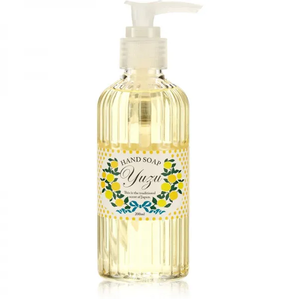 시코쿠 산 [유자] 천연 에센셜 오일이 향기 나는 넌더리 나 버스 핸드 비누 200mL (화장실 용 액체 비누
