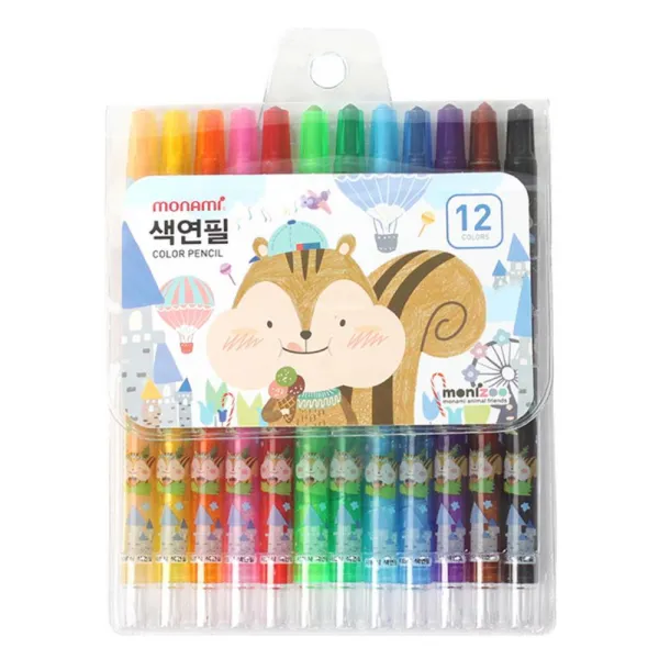 미술준비 샤프식 12색 색연필 블루 색칠놀이 낙서 알록달록한 선명한 5세