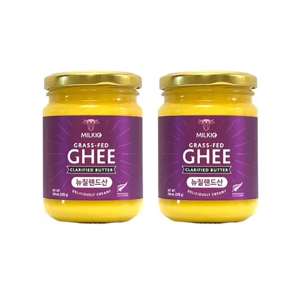 (뉴질랜드) 밀키오 목초사육 방탄커피 기버터 Ghee 226g (250mL) x 2개