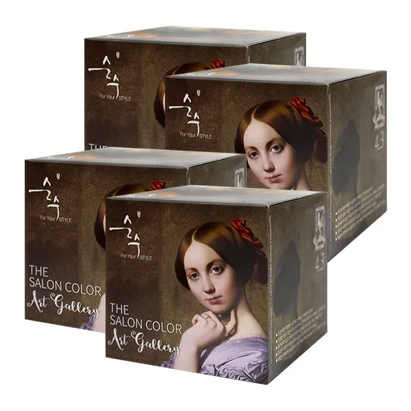 순수 더 살롱 컬러 아트 갤러리 4.3 밀크 브라운x4개 단품