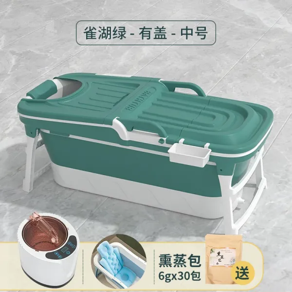 이동식 목욕통 foldable bath bucket home adult bath bucket sweat steamer body bath barrel fine fumigation bucket adult ba-628691024525, 1.18M 러시 호수 녹색 + 증기 교활 기계 + 쿠션