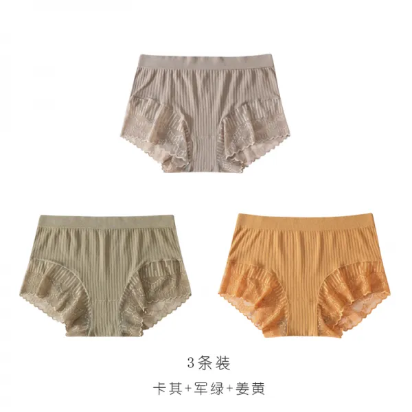 여성 항균 밑구멍 미디웨스트 소프트 배기 헴라인 빅사이즈 힙랩 뚱뚱한 소녀 삼각팬티
