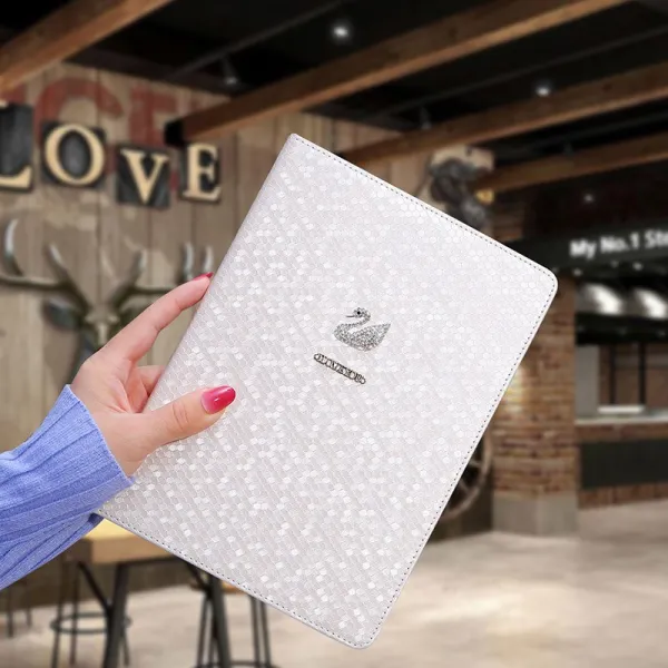 율율마미 적용 사과폰 보호케이스 6세대다 97 인치 Ipad 2017 Ipdair 유터케이스 자 6th 코트 A1893 베이지 백조 @ 방폭 강화유리 필름