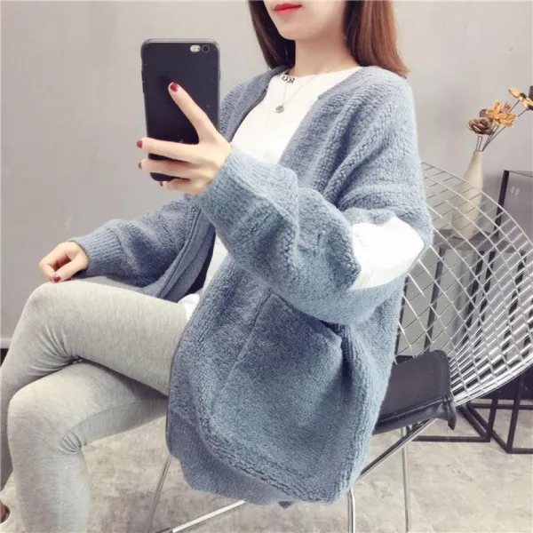 kirahosi 엠더블 2019 봄 가을 여성 여자 울 가디건 예쁜 상의 아우터 11 D0hzwy