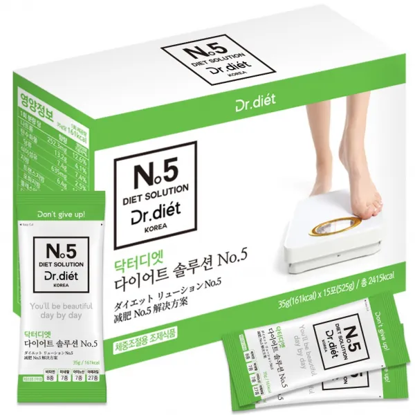 닥터디엣 다이어트 솔루션 No.5 다이어트쉐이크, 1set, 525g