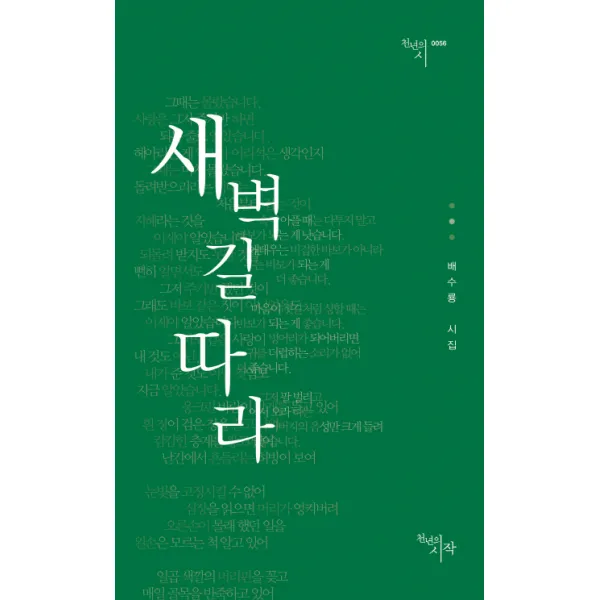 새벽길 따라:배수룡 시집, 천년의시작
