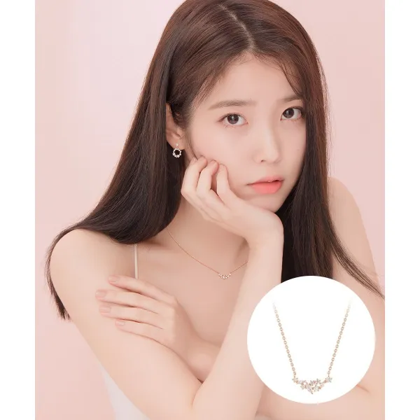 [제이에스티나][아이유 착장] 제이블랑 목걸이 (눈꽃) (JJPJNQ9AF509SR420)