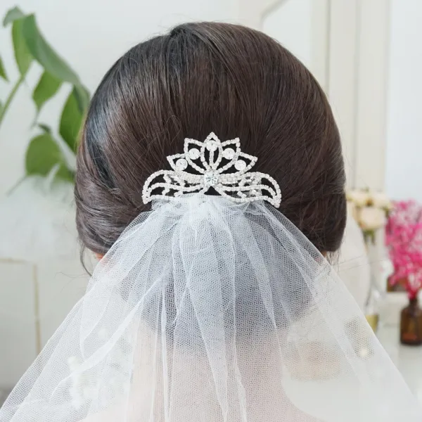 살롱드메리 쁘띠콤브 웨딩헤어악세사리 돌잔치 한복 면사포 베일장식