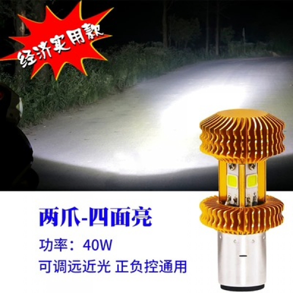 기타오토바이부품 Led램프 내장 전구 헤드라이트 원근 조립 축전지차 전동카 램프 T02 두발 사면 밝음 48알 작은램프 구슬