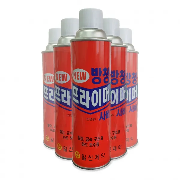 일신제약 New 방청 프라이머 사비 철강 금속 구조물 하도 보수 부식방지 420ml x 40개