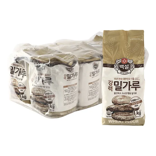 강력 밀가루 1kg 10입 빵 피자 제빵용 박스