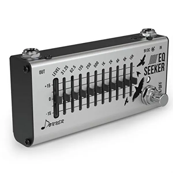 Donner 이퀄라이저 EQ 구직자 10 밴드 EQ Equalizer 기타 이펙터 페달 (EQ Seeker)