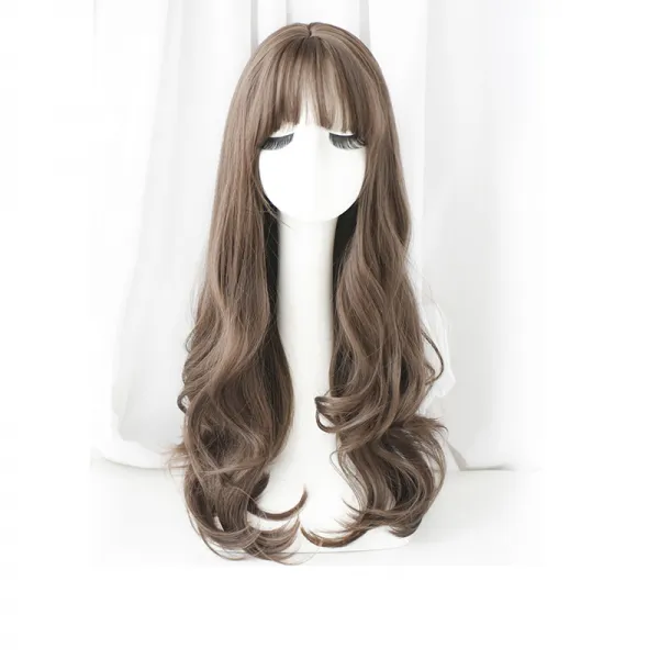 벨르비쥬 에스더 웨이브 곱슬머리 장발가발, 개, 브라운