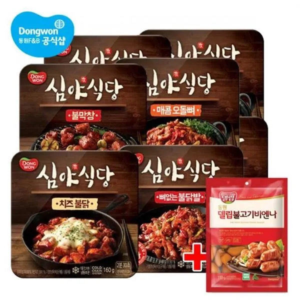 동원애프앤비 동원 심야식당 160g 3개+불고기비엔나110g 증정, 선택/02.오돌뼈3개_증정