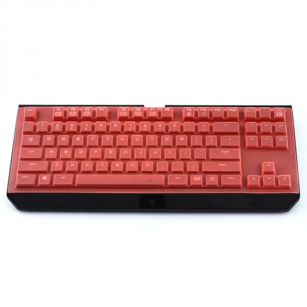 키보드Dock포함 뇌사 RAZER 블랙 과부 거미 경기 환채판 V287 건 보호필름 실리콘 먼지방지 커버, 1, 복권이 비치다 오렌지색