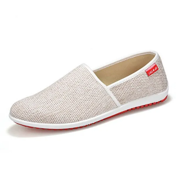 해외 브랜드 로퍼 FONIRRA Breathable Man Hemp Summer Flat
