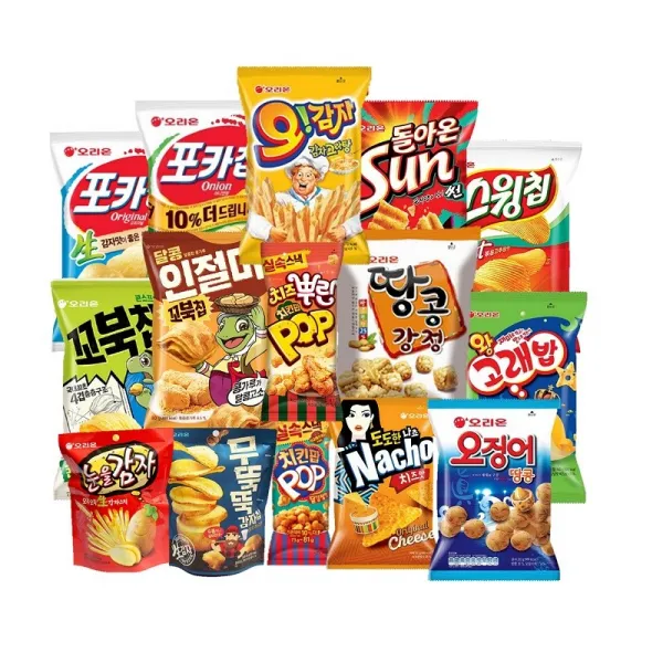오리온 스낵과자 15종 모음 포카칩 썬칩 꼬북칩 오감자 스윙칩 땅콩강정왕 고래밥 오땅 나쵸 치킨팝 눈감 무뚝뚝, 1set