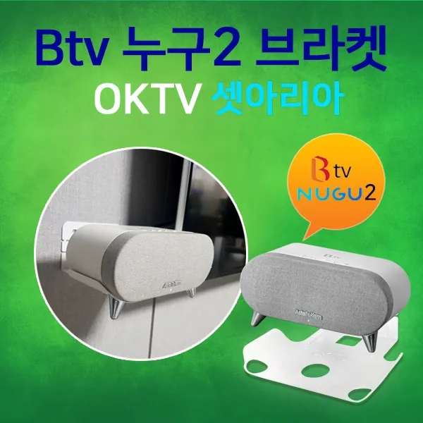 (주)오케이홈네트웍스 Btv 누구2 전용 벽걸이 브라켓, 셋아리아WHITE