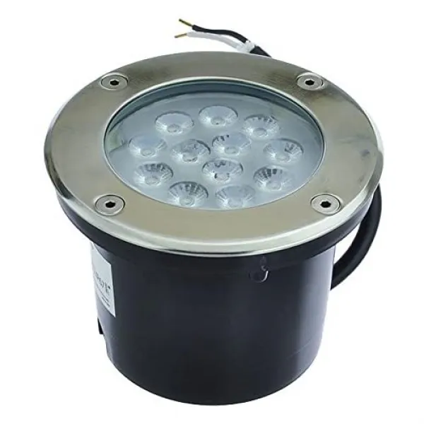 NMT 솔질 된 스테인리스 손질 12V AC DC 14W 3733WW를 가진 낮은 전압 지상에 LED 우물 빛 - P079801853PY5E3, 기본