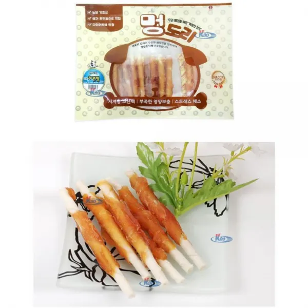 랄랄라펫 스트레스해소 강아지간식 치킨껌 스틱껌 기능석간식, 1개