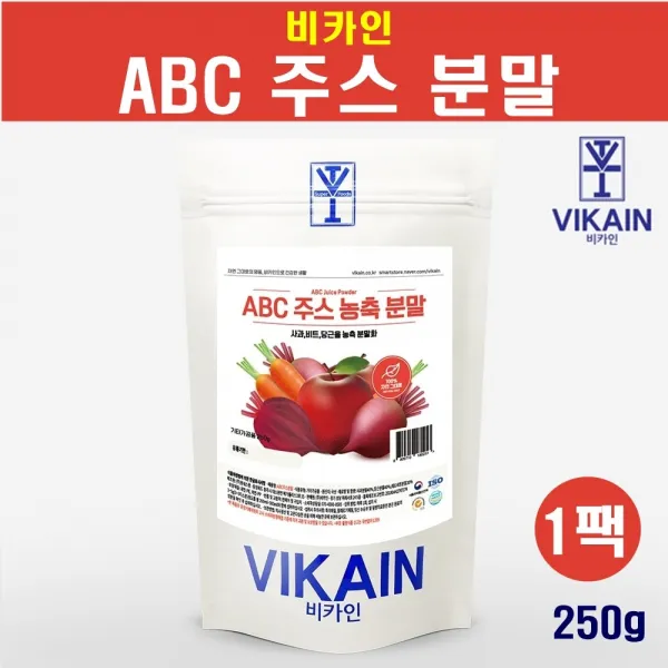 비카인 abc주스 에비씨주스 abc쥬스분말 가루 농축 사과비트당근쥬스 Apple Beet Carrot 비율 주스 나는몸신이다abc쥬스 후기 효능 뱃살 배변, 1개, 팩