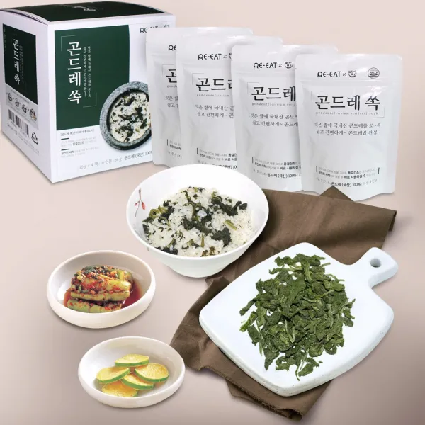 리잇 밥애 곤드레 쏙 국내산, 곤드레쏙 4팩 (16인분)
