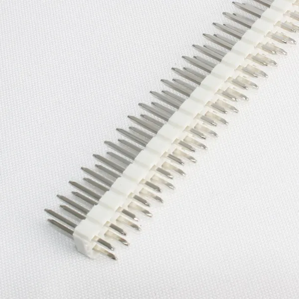 컬러 핀헤더 Dual 2x40Pin Straight(2.54mm) 화이트핀헤더 핀헤더 DM2721, 단일상품